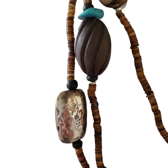 N1569 Retired Silpada Sterling Long Multi-Material Necklace - Picture 9 of 16